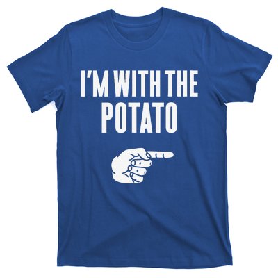 Im With The Potato Funny Halloween Couple Costume Gift T-Shirt