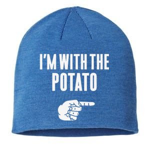 Im With The Potato Funny Halloween Couple Costume Gift Sustainable Beanie