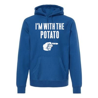 Im With The Potato Funny Halloween Couple Costume Gift Premium Hoodie