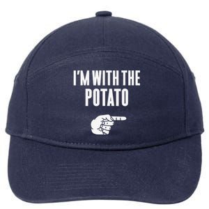 Im With The Potato Funny Halloween Couple Costume Gift 7-Panel Snapback Hat