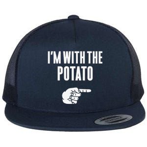 Im With The Potato Funny Halloween Couple Costume Gift Flat Bill Trucker Hat