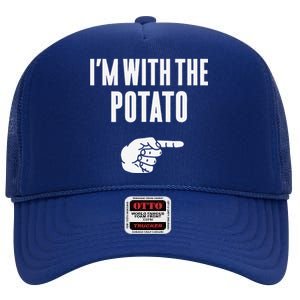 Im With The Potato Funny Halloween Couple Costume Gift High Crown Mesh Back Trucker Hat