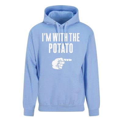 Im With The Potato Funny Halloween Couple Costume Gift Unisex Surf Hoodie