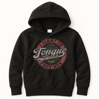I Want To Tongue Punch Your Fart Box Kids Hoodie