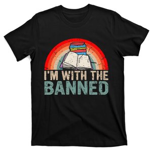 Im With The Banned Read Banned Books Lover Bookworm T-Shirt