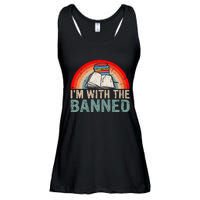 Im With The Banned Read Banned Books Lover Bookworm Ladies Essential Flowy Tank