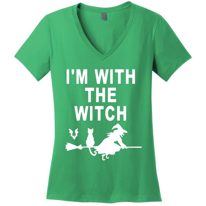 IM With The Witch Women's V-Neck T-Shirt