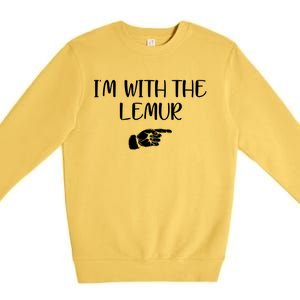 Im With The Lemur Premium Crewneck Sweatshirt