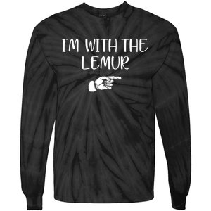 Im With The Lemur Tie-Dye Long Sleeve Shirt