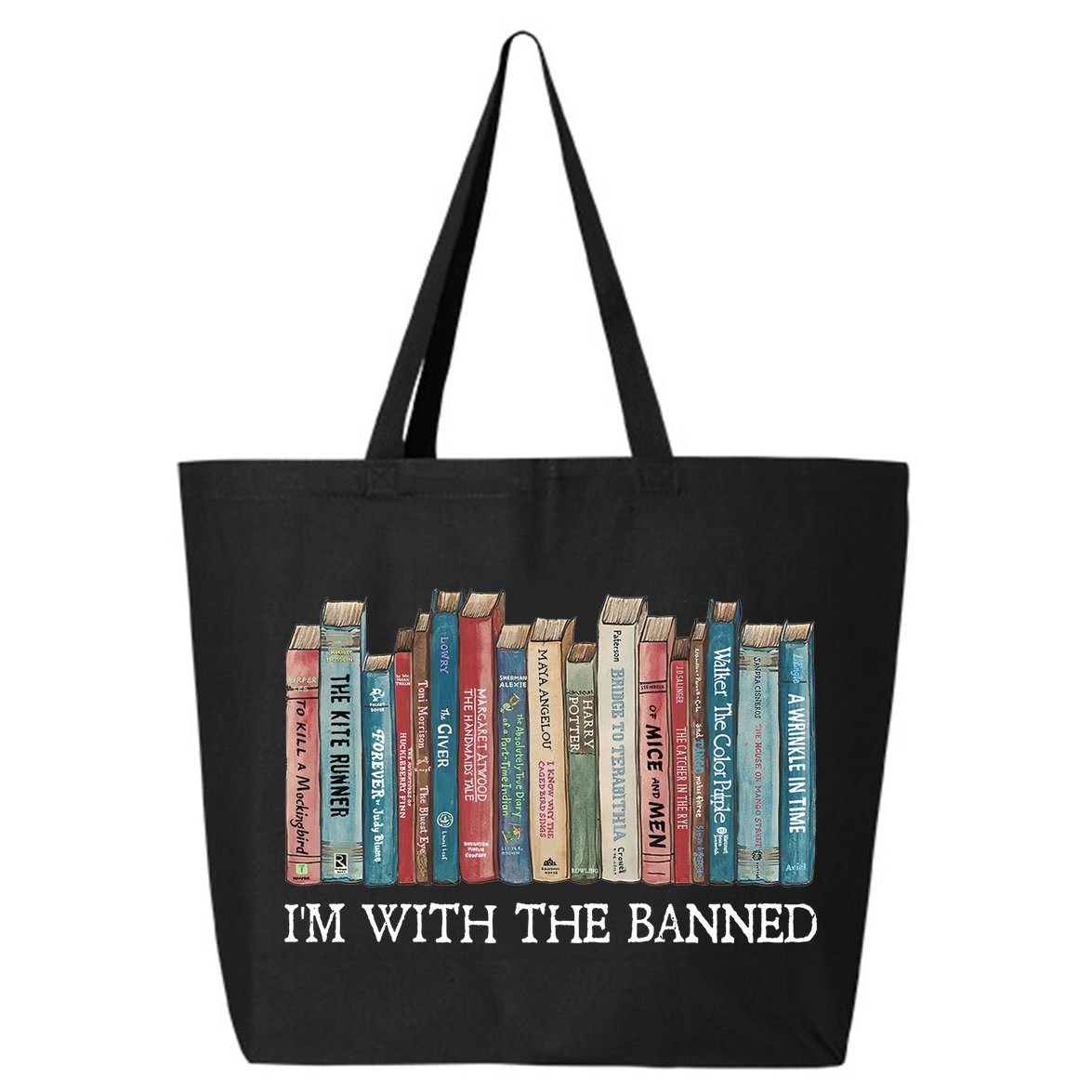 I'm With The Banned Book 25L Jumbo Tote
