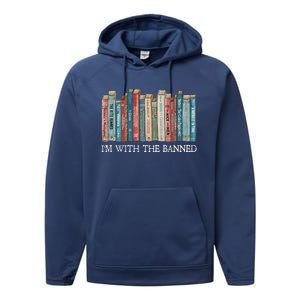 I'm With The Banned Book Performance Fleece Hoodie