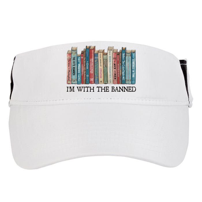 I'm With The Banned Book Adult Drive Performance Visor