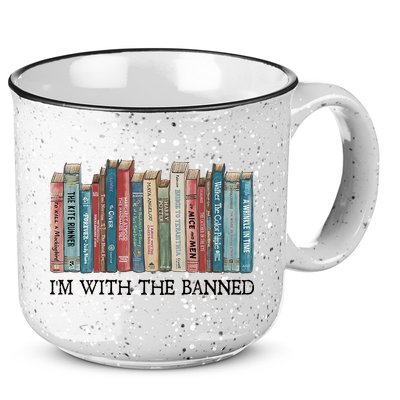 I'm With The Banned Book 15oz Campfire Ceramic Mug