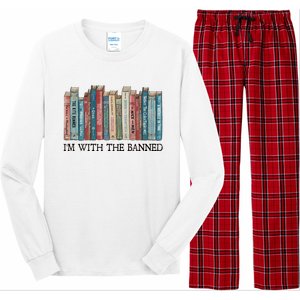 I'm With The Banned Book Long Sleeve Pajama Set