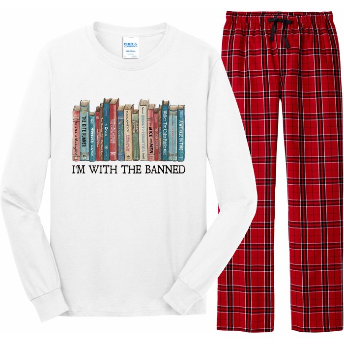 I'm With The Banned Book Long Sleeve Pajama Set