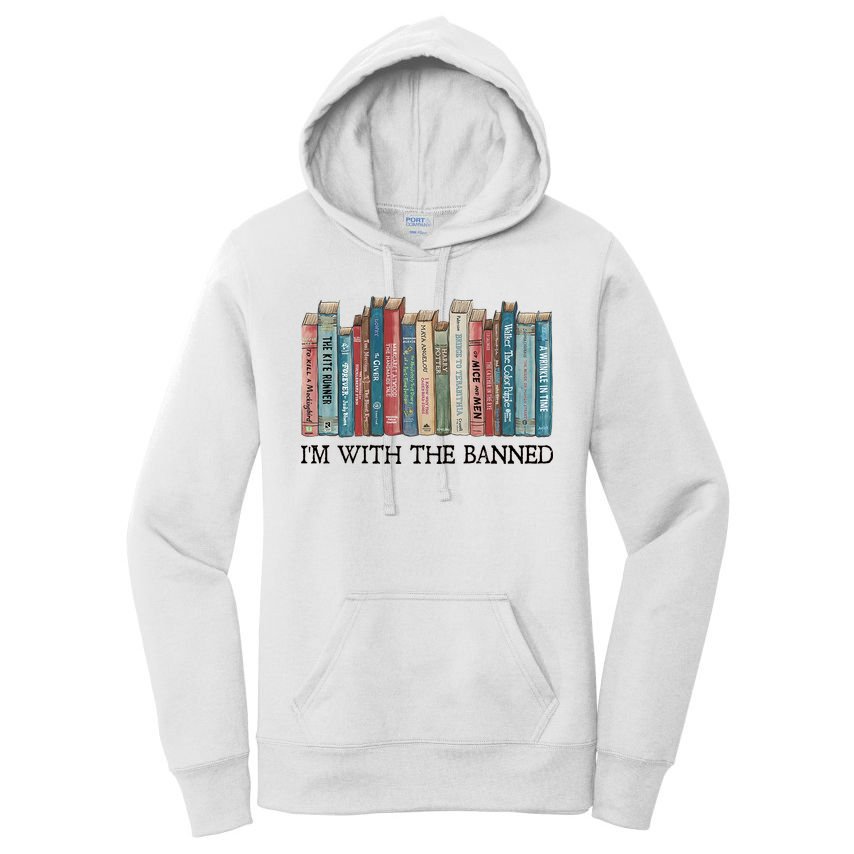I'm With The Banned Book Women's Pullover Hoodie