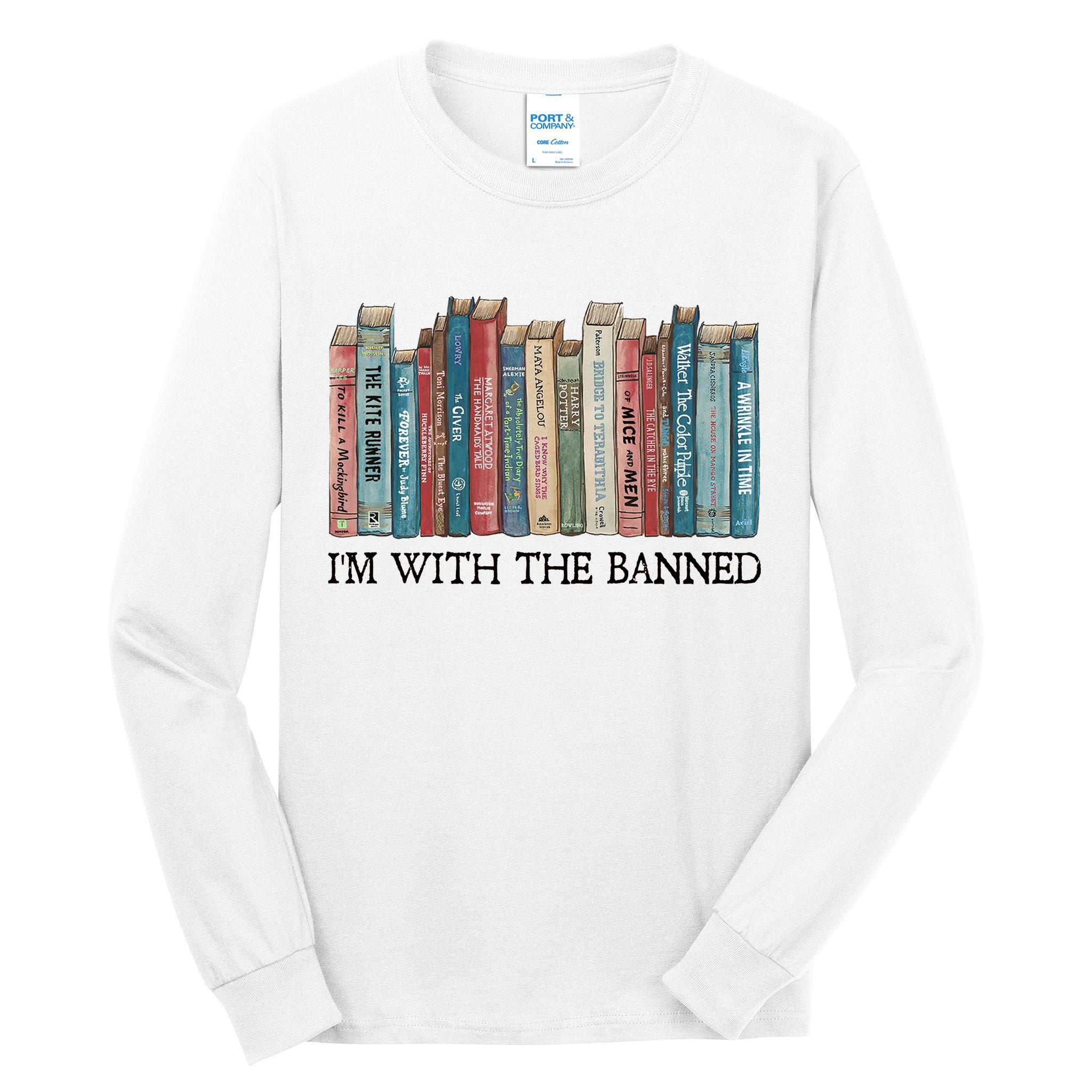 I'm With The Banned Book Tall Long Sleeve T-Shirt