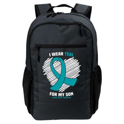 I Wear Teal For My Son Sexual Assault Awareness Meaningful Gift Daily Commute Backpack