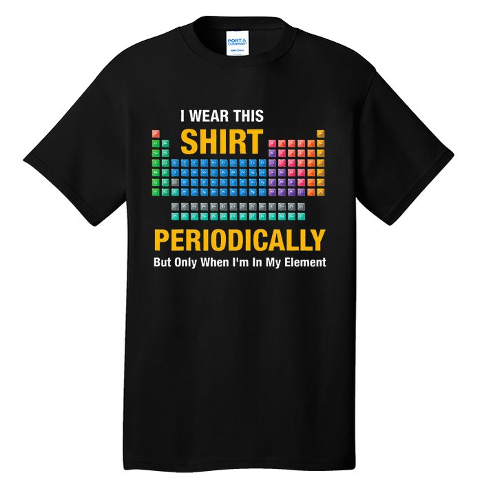 I Wear This Periodically Retro Chemistry Tall T-Shirt