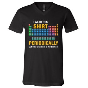 I Wear This Periodically Retro Chemistry V-Neck T-Shirt