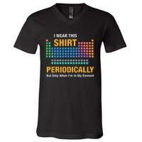 I Wear This Periodically Retro Chemistry V-Neck T-Shirt