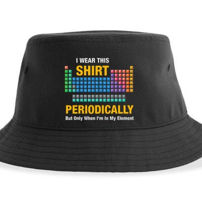 I Wear This Periodically Retro Chemistry Sustainable Bucket Hat