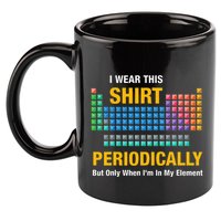 I Wear This Periodically Retro Chemistry 11oz C Handle Ceramic Mug