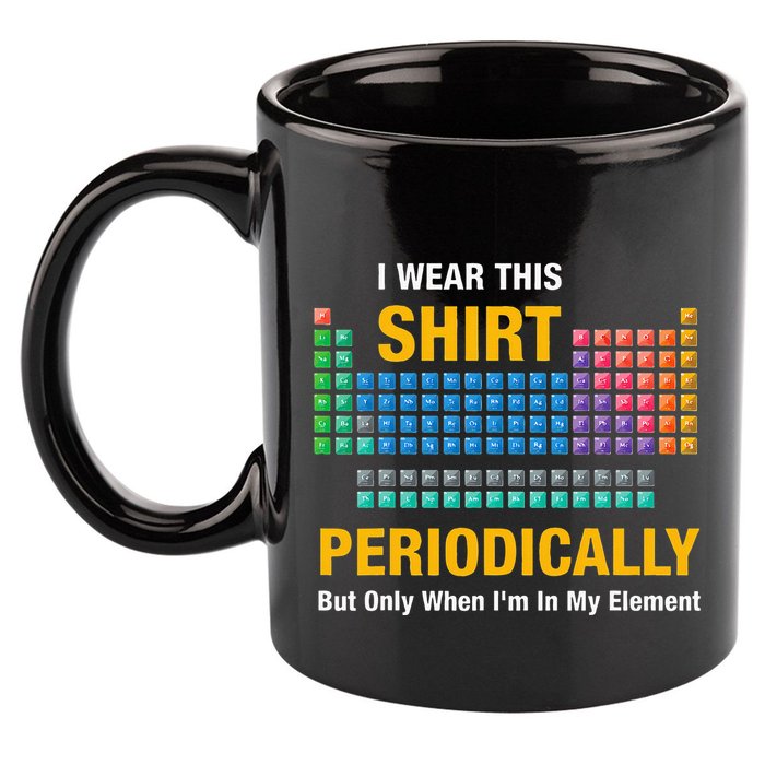 I Wear This Periodically Retro Chemistry 11oz C Handle Ceramic Mug