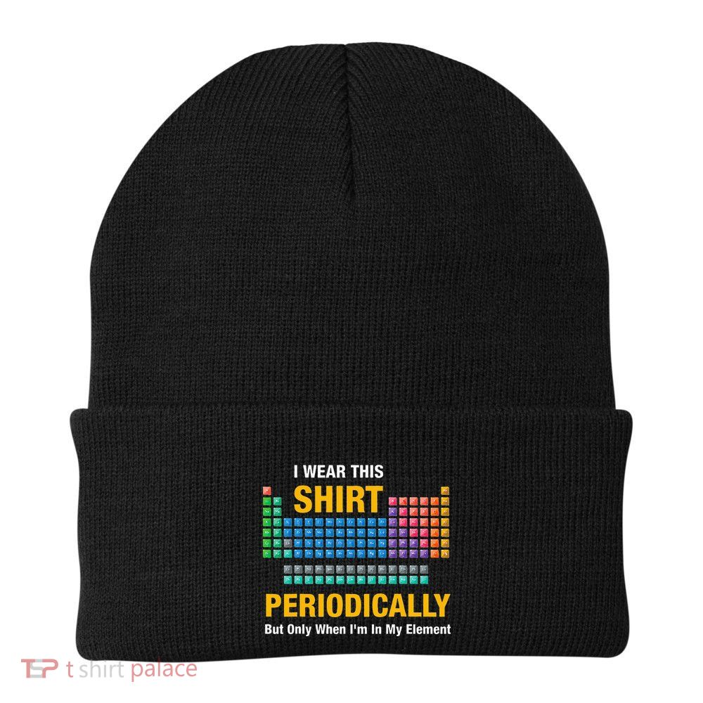I Wear This Periodically Retro Chemistry Beanie
