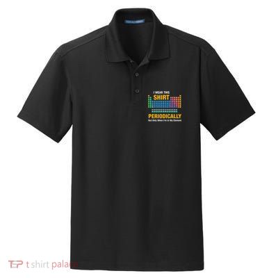 I Wear This Periodically Retro Chemistry Dry Zone Grid Polo