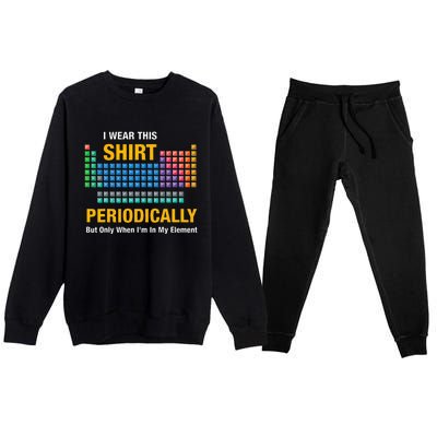 I Wear This Periodically Retro Chemistry Premium Crewneck Sweatsuit Set