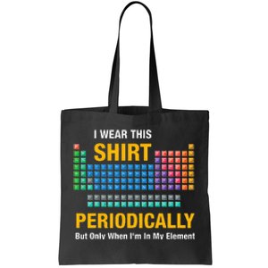 I Wear This Periodically Retro Chemistry Tote Bag