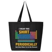 I Wear This Periodically Retro Chemistry 25L Jumbo Tote