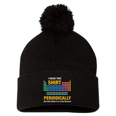 I Wear This Periodically Retro Chemistry Pom Pom 12in Knit Beanie