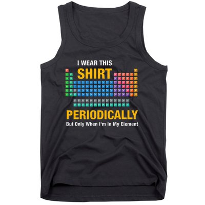 I Wear This Periodically Retro Chemistry Tank Top