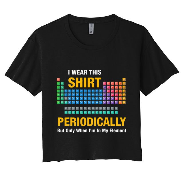 I Wear This Periodically Retro Chemistry Crop Top