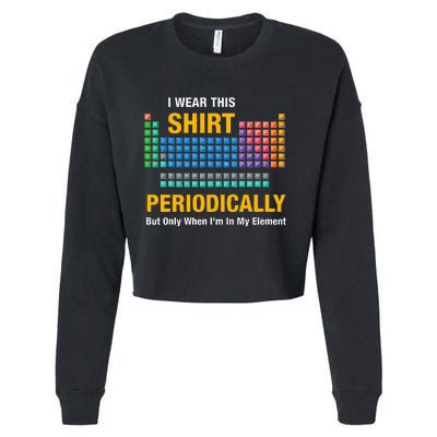 I Wear This Periodically Retro Chemistry Cropped Pullover Crew