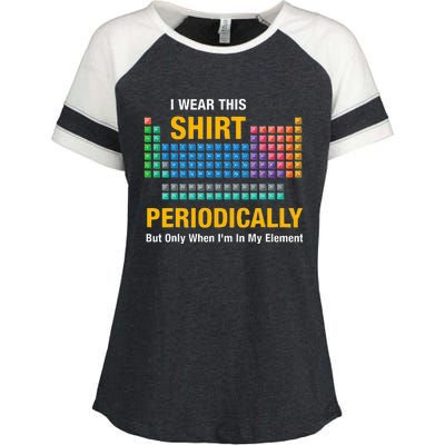 I Wear This Periodically Retro Chemistry Enza Ladies Jersey Colorblock Tee