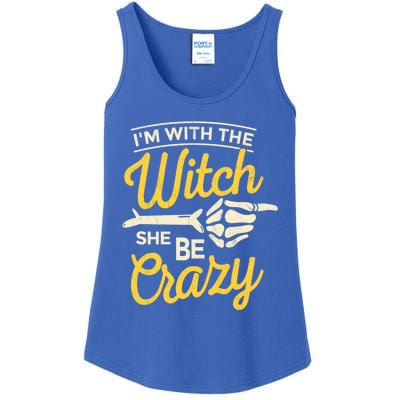 Im With The Witch She Be Crazy Scary Customer Gift Ladies Essential Tank