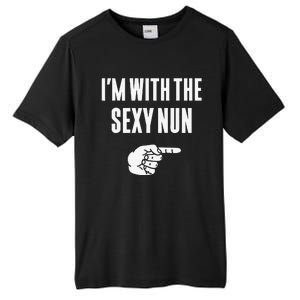 Im With The Sexy Nun Funny Halloween Couple Costume Gift Tall Fusion ChromaSoft Performance T-Shirt