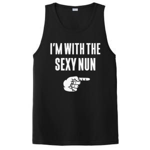 Im With The Sexy Nun Funny Halloween Couple Costume Gift PosiCharge Competitor Tank