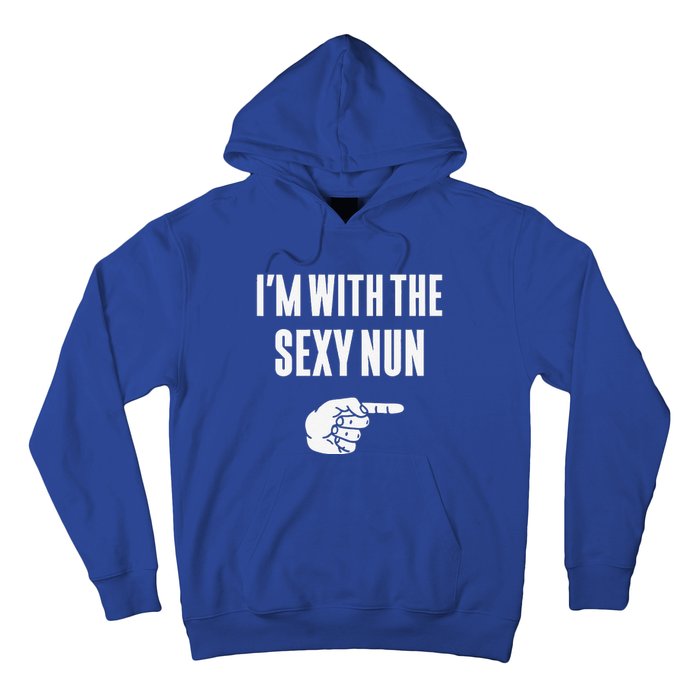 Im With The Sexy Nun Funny Halloween Couple Costume Gift Hoodie