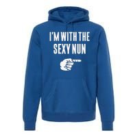 Im With The Sexy Nun Funny Halloween Couple Costume Gift Premium Hoodie