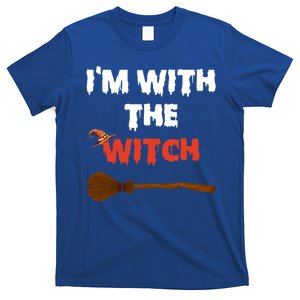 Im With The Witch Funny Halloween Costume Couples Gift T-Shirt