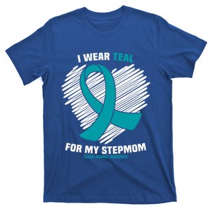 I Wear Teal For My Stepmom Sexual Assault Awareness Gift T-Shirt