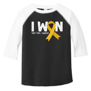 I Won Take That Cancer Childhood Cancer Survivor Toddler Fine Jersey T-Shirt