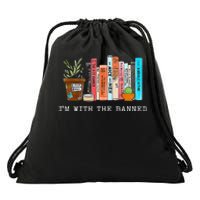 Im With The Banned Books I Read Banned Books Lovers Drawstring Bag