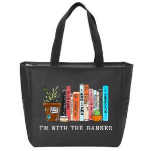 Im With The Banned Books I Read Banned Books Lovers Zip Tote Bag