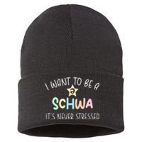 I Want To Be A Schwa Its Never Stressed Reading Teacher Ling Sustainable Knit Beanie