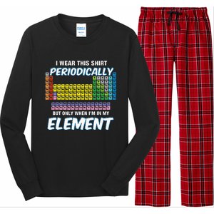 I Wear This Periodically Periodic Table Long Sleeve Pajama Set